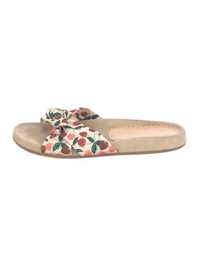 🍒 Charlotte Olympia floral leather slides
